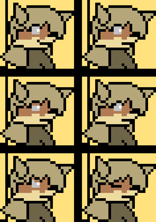 [6877d4] Happy. Neutral. Serious. Sad. Angry. Closed. -Foxlynn