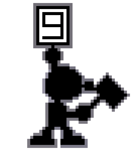 [9664c4] Mr Game and Watch hammer 9