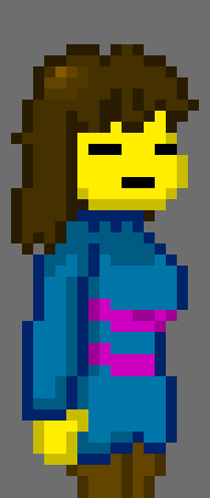 [6d74d1] Just edited my Chara sprite to look like Frisk...
