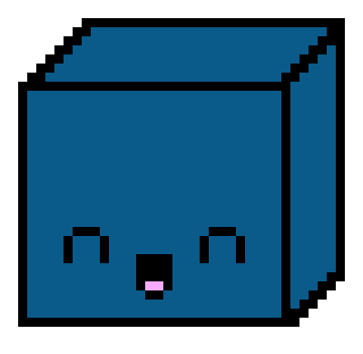 [e3c090] Filled Fuschia and Blue Cardboard