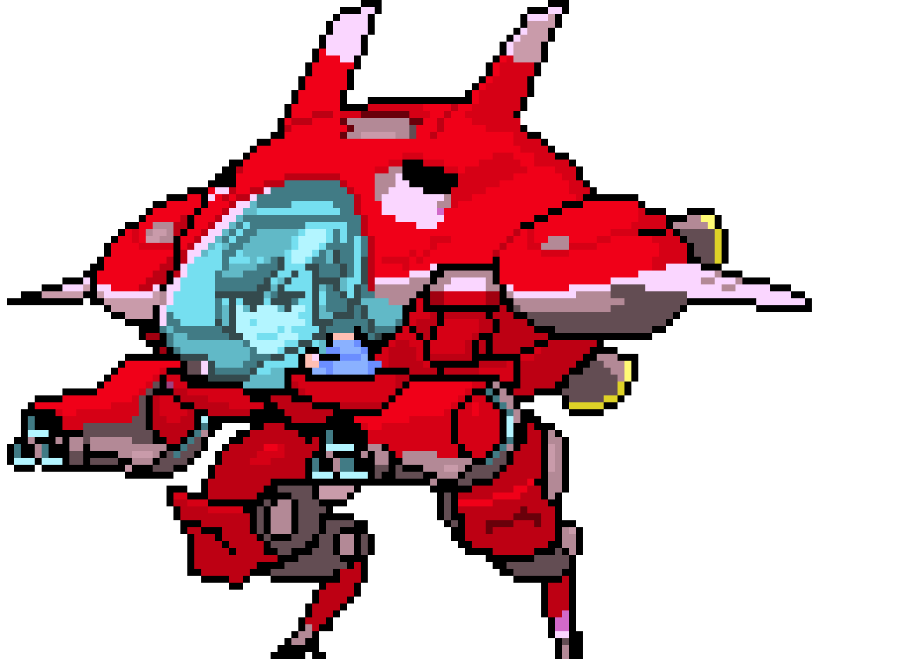 [567ecd] D.va Pixel Art Spray R.E.D "not real skin"