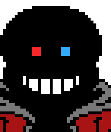 [63ceb7] chaotic sans v1 (its my first art)