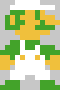 [6877d4] The fixed Luigi Pixel Art