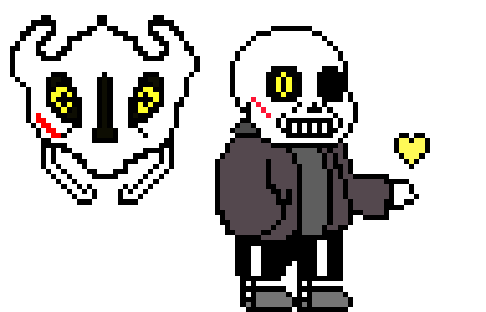 [63ceb7] Hunter Sans and Gaster Omega