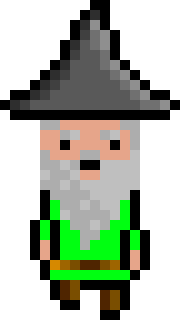 [bb0007] Pixel Wizard Lime Jumping AniF2