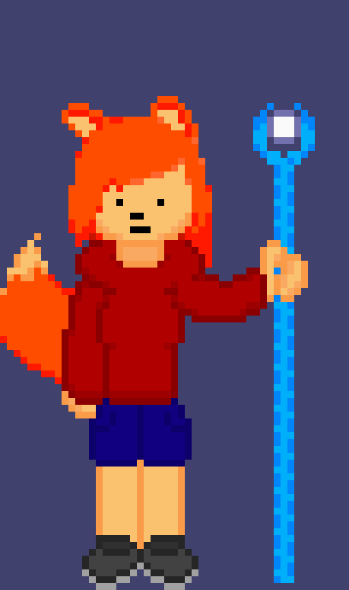 [733b2d] *Hits him with staff* -Foxlya