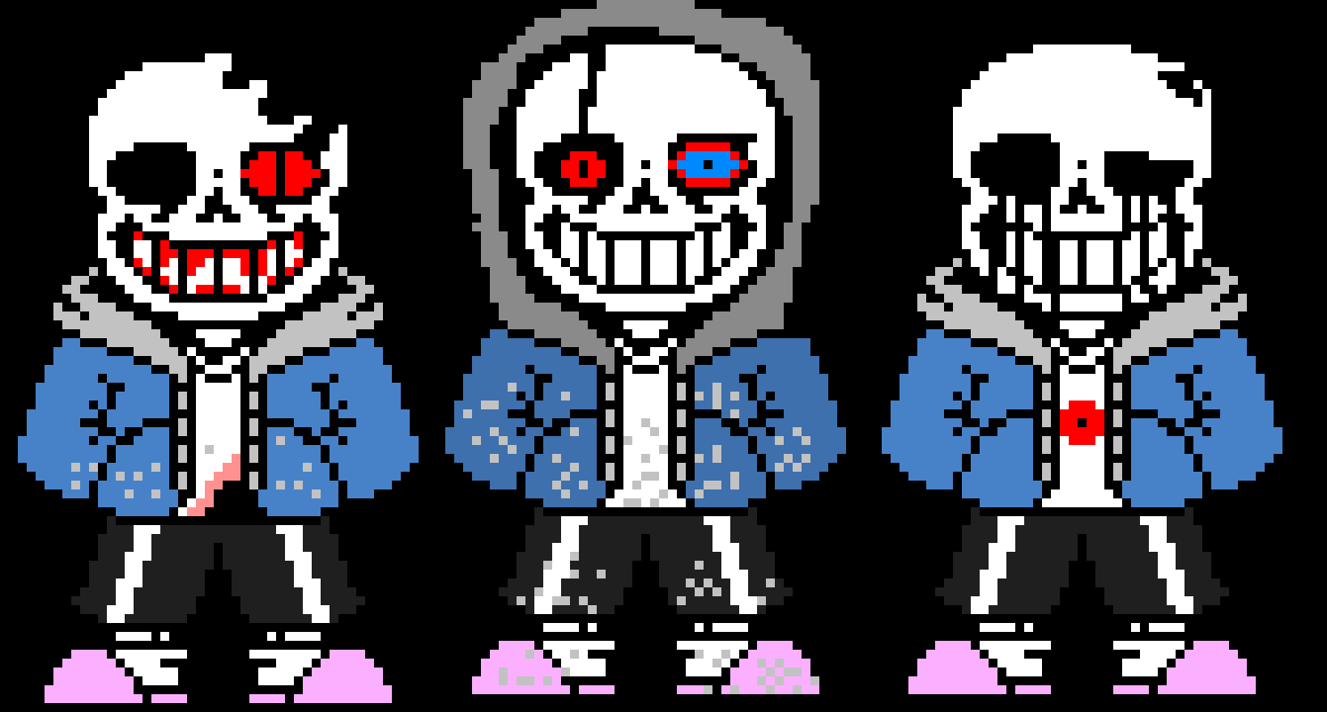 [2f3f05] Murder Time Trio Sans Papyrus and Chara