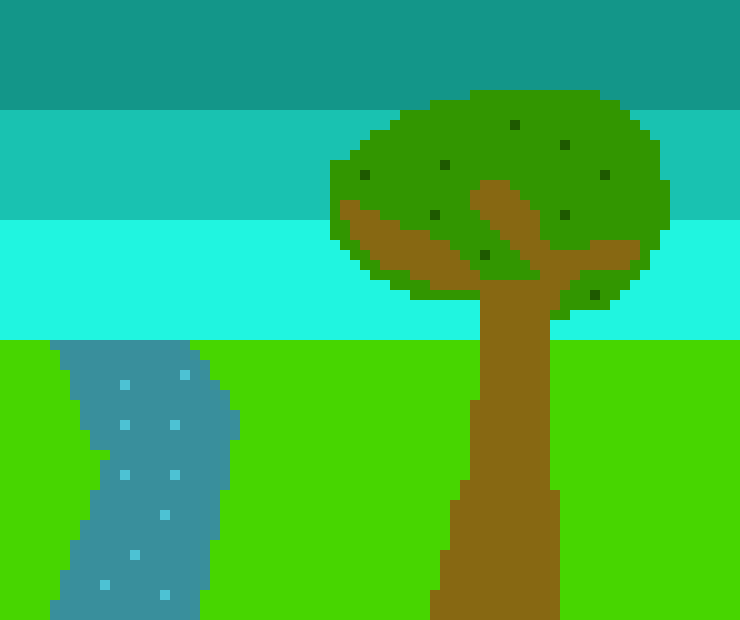 [209ee5] tree and river