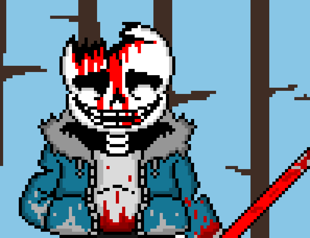 [7ce906] . . . -Horrortale Sans
