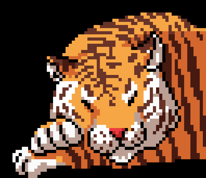 [e79cb2] Sleeping tiger(Updated the nose)