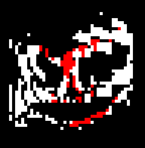 [7ce906] *(You'd see the sky, but red. Everything going dark, Demented no where to be seen.... Hell.) -HorrorTale Sans