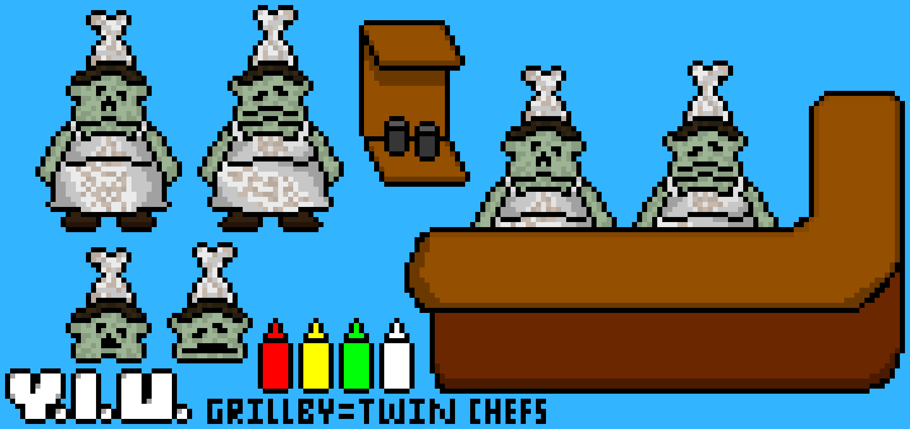 [9664c4] Your Indie Underground (My AU) Grillby = Twin Chefs