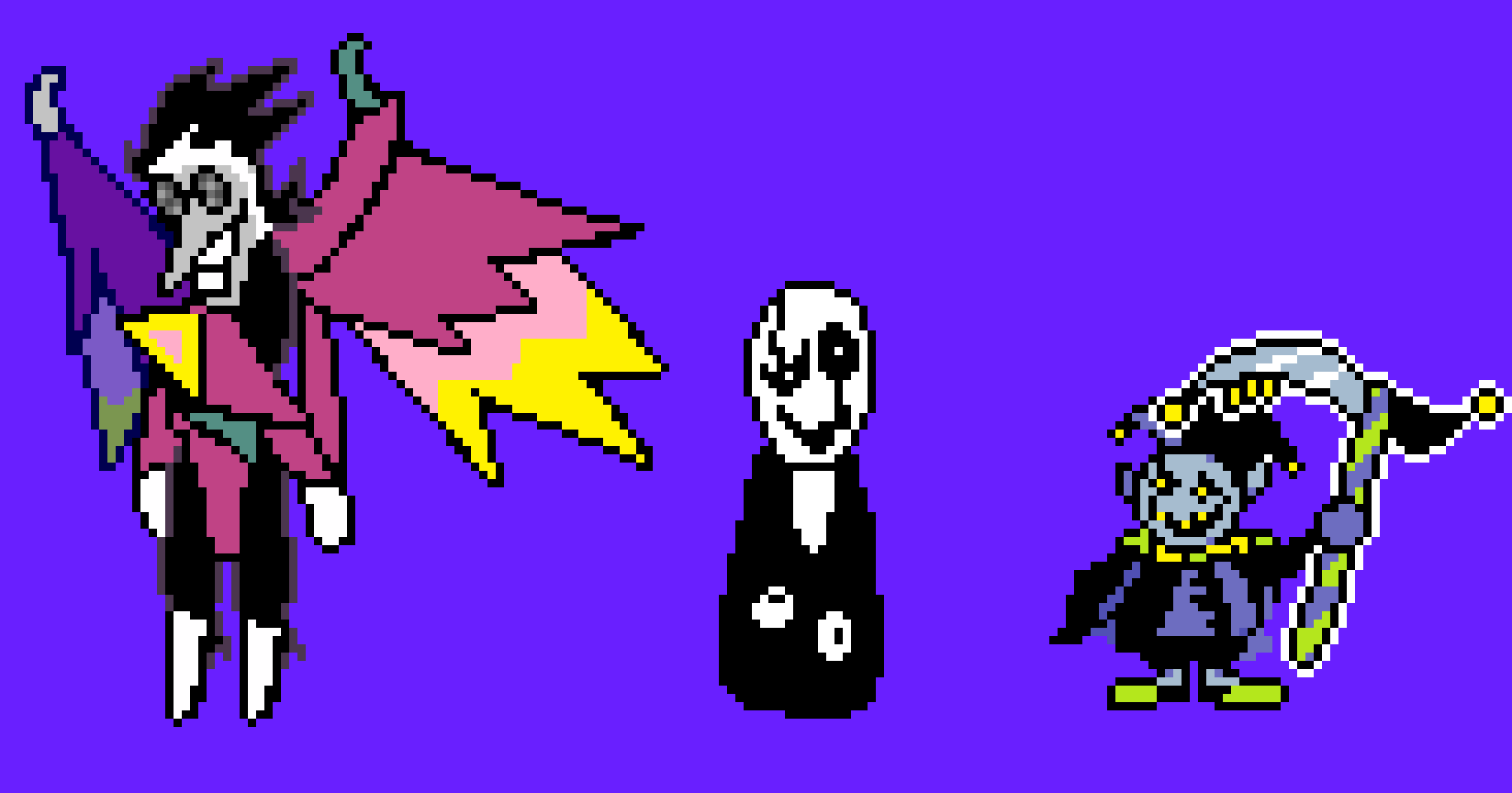 [a4a5e8] Dark darker yet darker trio-*JEVIL tps back with the PIPIS and BEPSI and he brings his friends*