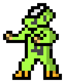 [16264a] 8bit fighter motorcyclist