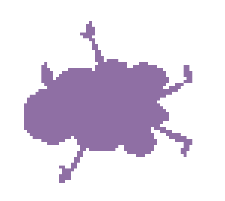 [8de716] oddly lexipation shaped hole in the ground