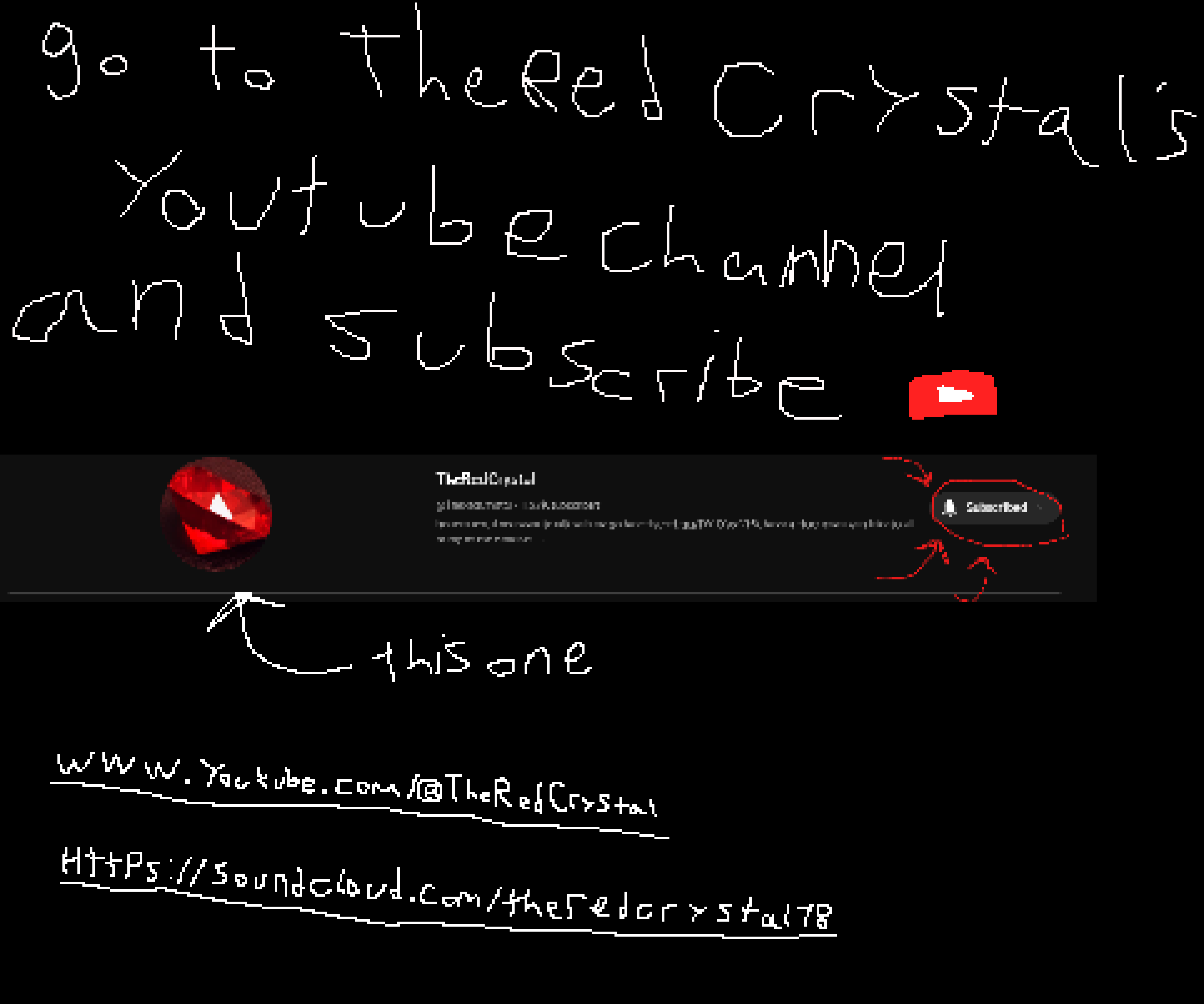 [026c4a] subscribe to TheRedCrystal on youtube