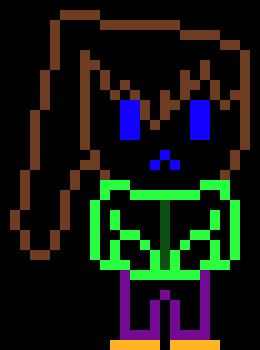 [293042] I might have seen you yesterday as a purple guy thing but that might be a random person recolouring and changing your sprite - Conant