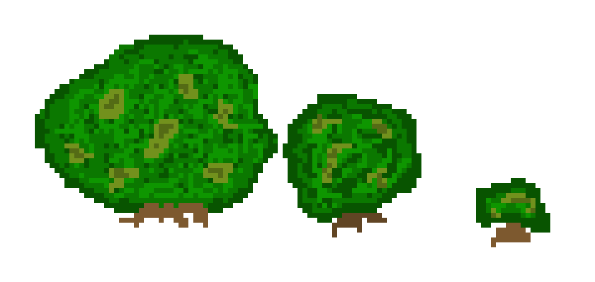 [9664c4] bushes small medium large (budding)