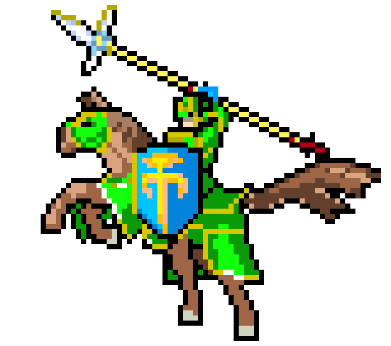 [9664c4] cavalier pixel art 