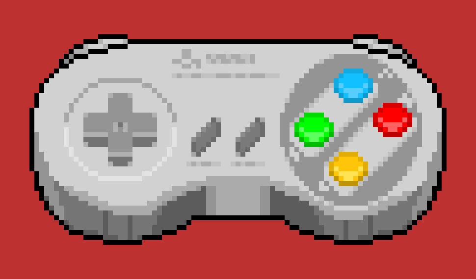 [54ea70] Hey guys,if you are seeing,i need opinions of this SNES controller pixel art that i made - PDG