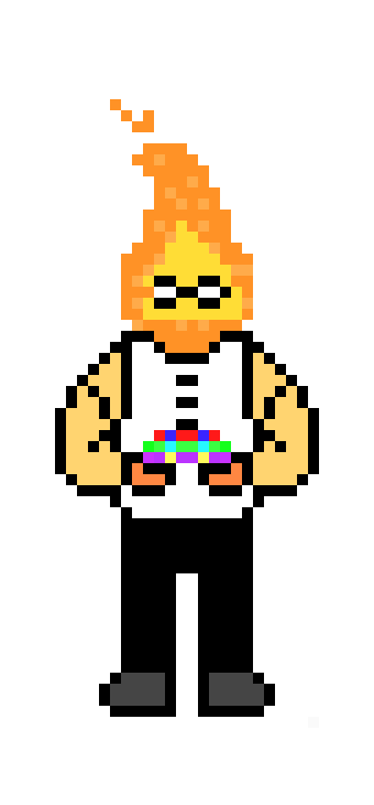 [9664c4] grillby as alphys