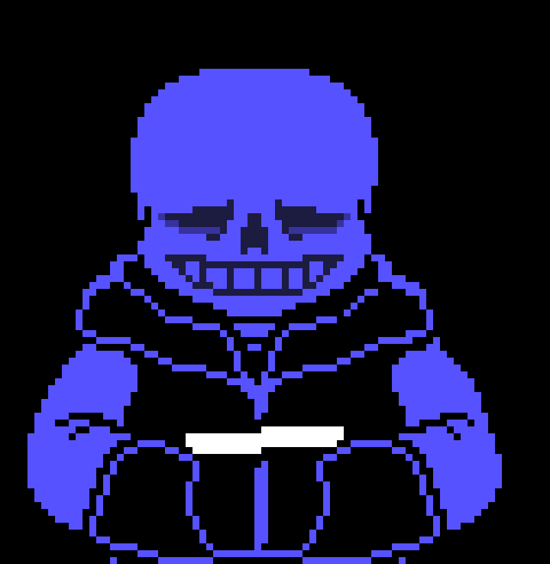 [55e4e5] -sleeps in the corridor where chara and sans are fighting- -Negatale Sans