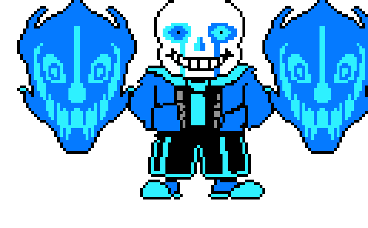 [9664c4] Sans With Gaster Blasters Sprite (FIXED!)