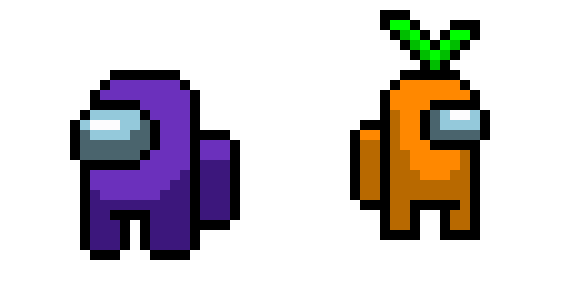 [63afd8] Among us pixel art 