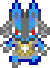 [9664c4] Lucario overworld sprite down1