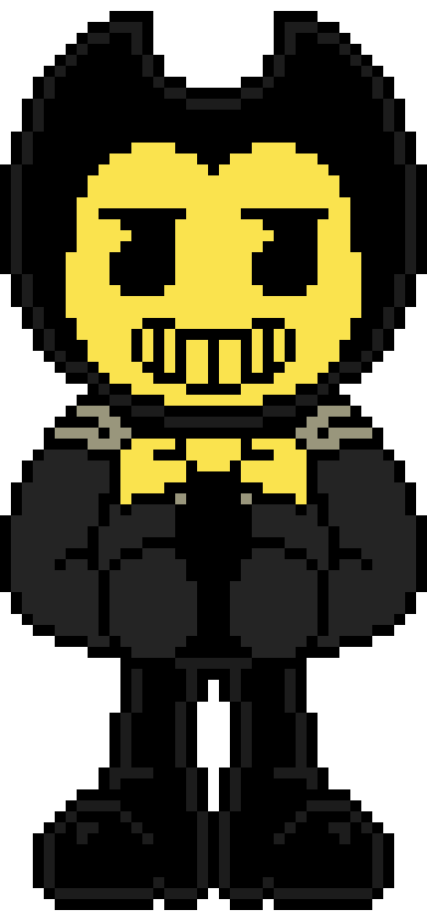 [c55b15] -appears behind twilight and looks at them and the robot- Sick. -Bendy