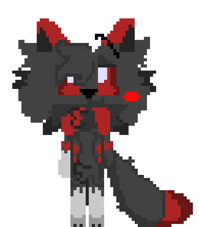 [8342ab] Rails The  Gray Wolf (Remake) ["Heh"/Happy/Blush]