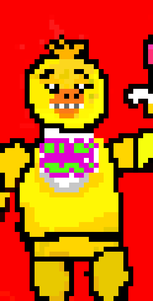[46d1f0] COOL CHICKA PIXEL ART