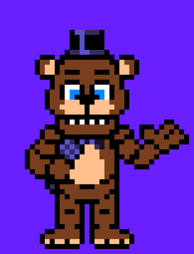 [2ef55a] Freddy-*He was on stage singing for the kids*