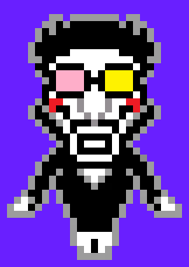 [5437d5] Spamton NEO-I AM TAKING YOUR BODY!!*Runs up to Mettaton and shuts him down*