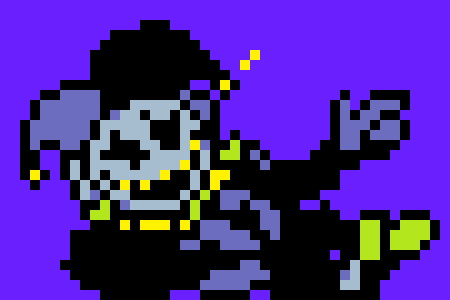 [970cdd] Jevil-(Look Anau I dont give two fucks show us a "Good" fight and move on with your life,I am rping and Im doing a pretty damn good job so move on with your life I DONT CARE IF THE JEVIL FIGHT IS UNORIGINAL OR NOT,MOST PEOPLE HERE ARE UNORIGINAL)