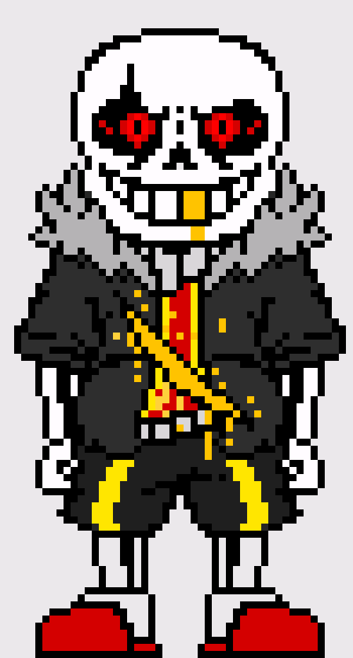 [6a27ef] *his eyes would glow a divine red and everyone around him would be attacked by gaster blasters and bones* DIE-insanly bad time Sans