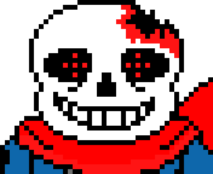 [53a360] disappears and appears behind that blue scarf sans and stabs him *