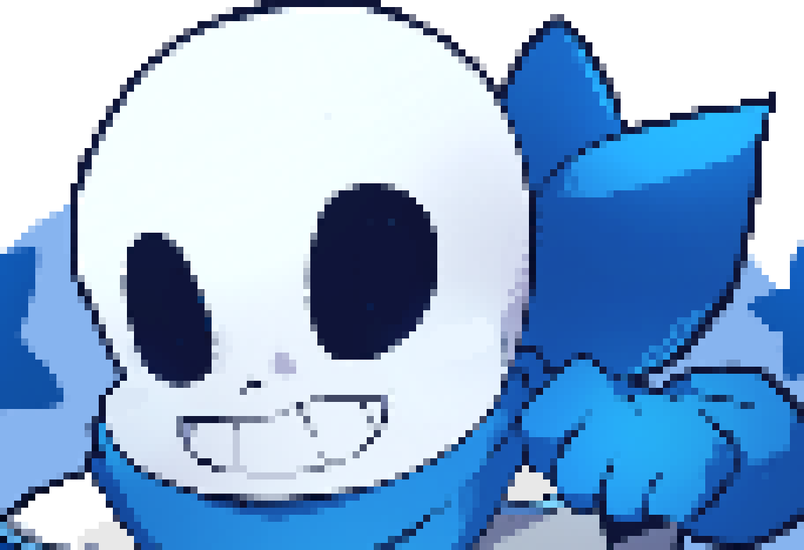 [b9de0d] sadly, yes....kinda........maybe........ - blue the skeleton.