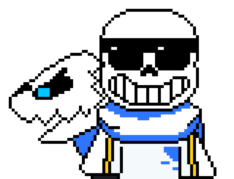 [b9de0d] too bad our brothers arent as cool as us. - (royal guard) SWAP! sans