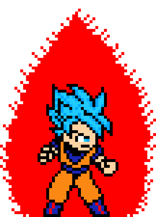 [9664c4] SSB Kaioken Goku except its just red