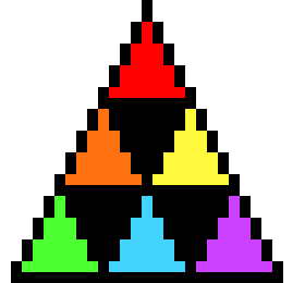 [9664c4] rainbow pyramid