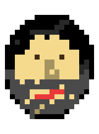 [03a7ec] pixel art face