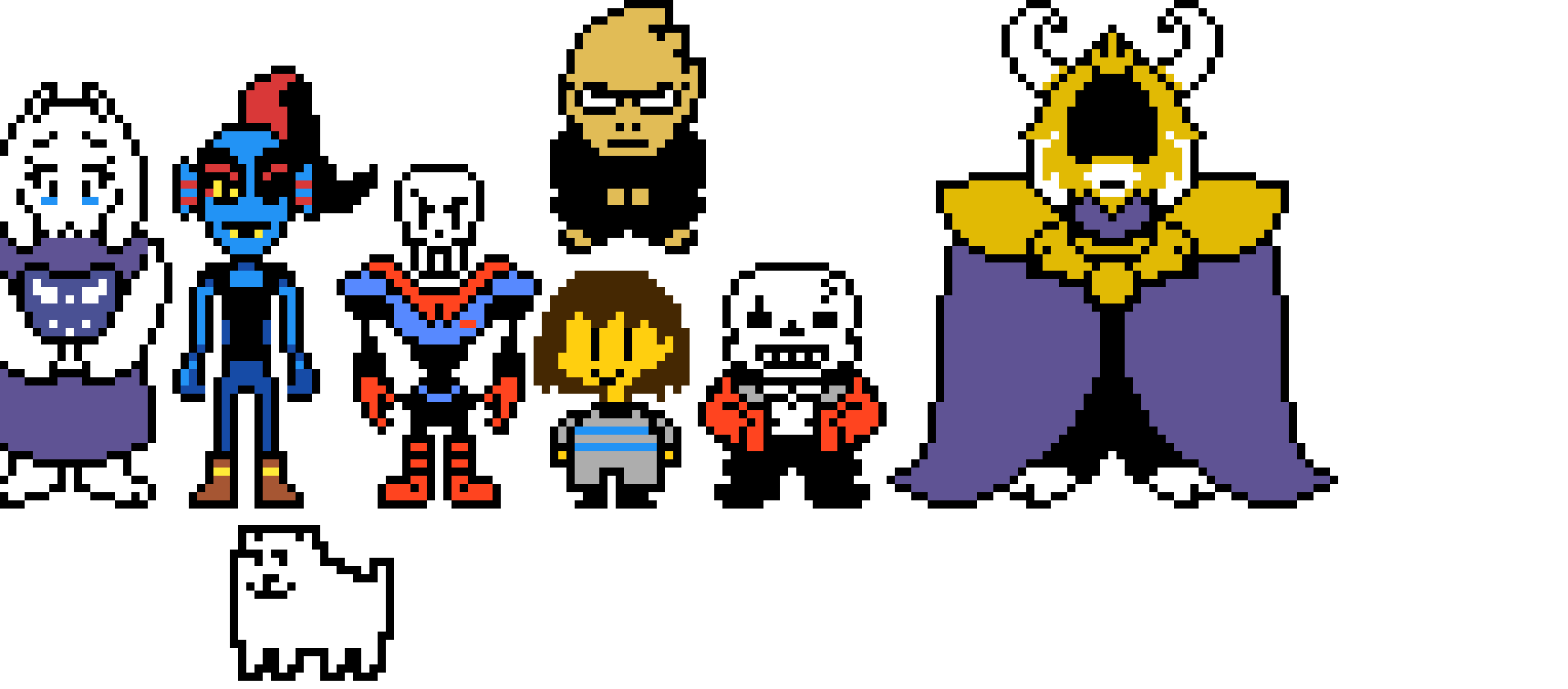 [3ead49] Undertale characters