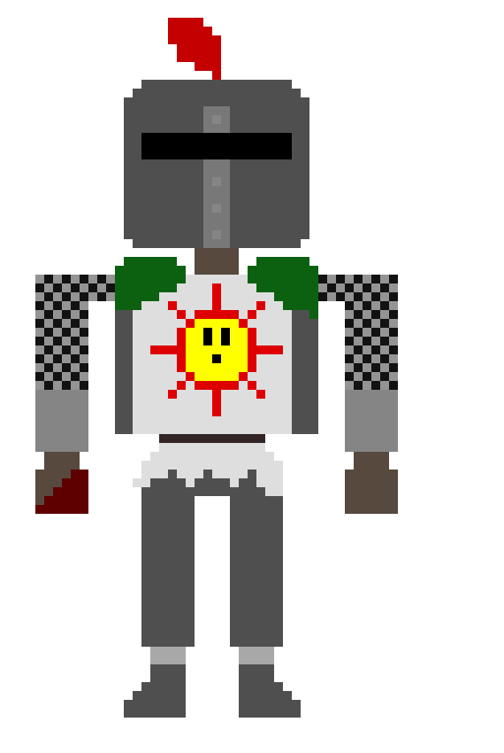 [2fcb16] Solaire: Huh? Why am I bleeding? Eh....*He wipes the blood away*