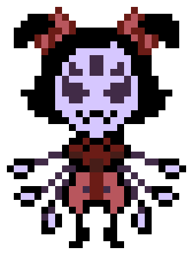 [acbc50] *muffet puts out some spider cider some spider donuts and a croissant*