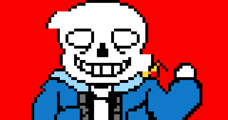 [619e86] SansVirus.exe teleports in front of glitch and hits them to a building wall with a bone -