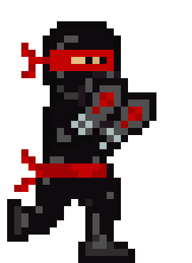 [bcb7cc] red Ninja walking 2