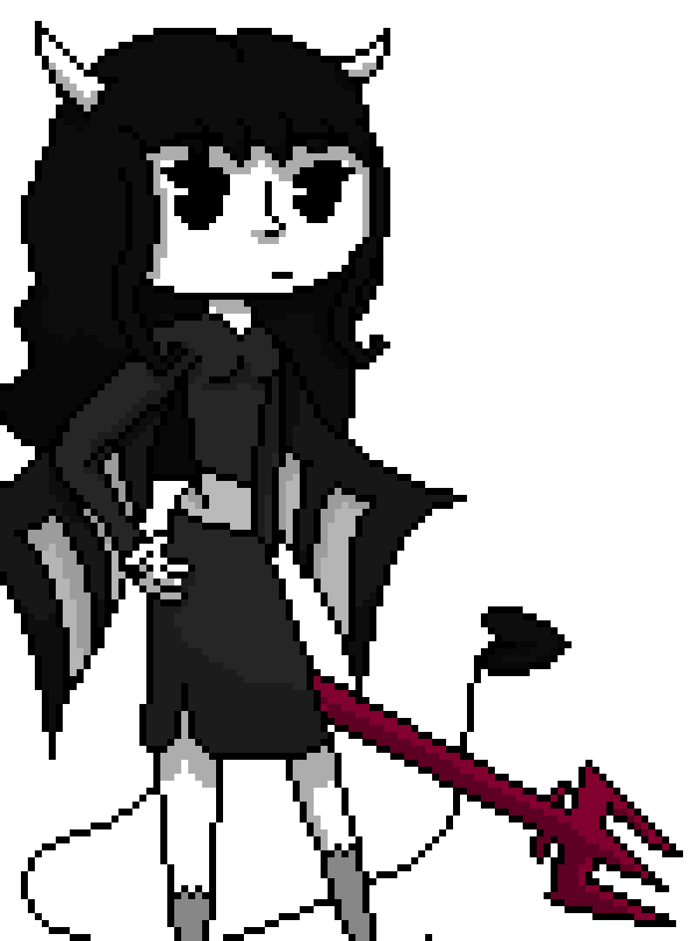 [f7c573] *gets up and swings Trident at bendy*