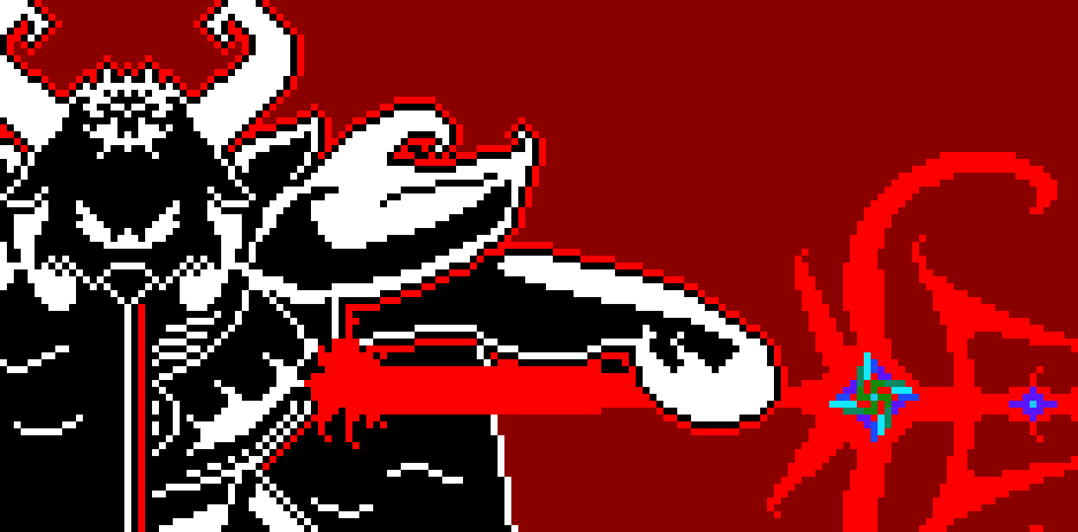 [ed44b7] "STOP" (Gets ready to charge.)(And, Hi sans)