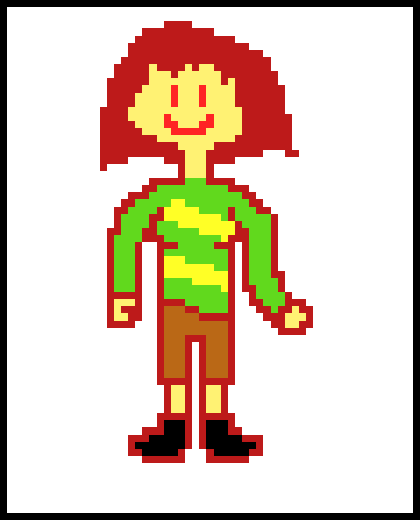 [9664c4] Distorted!Chara Re-draw